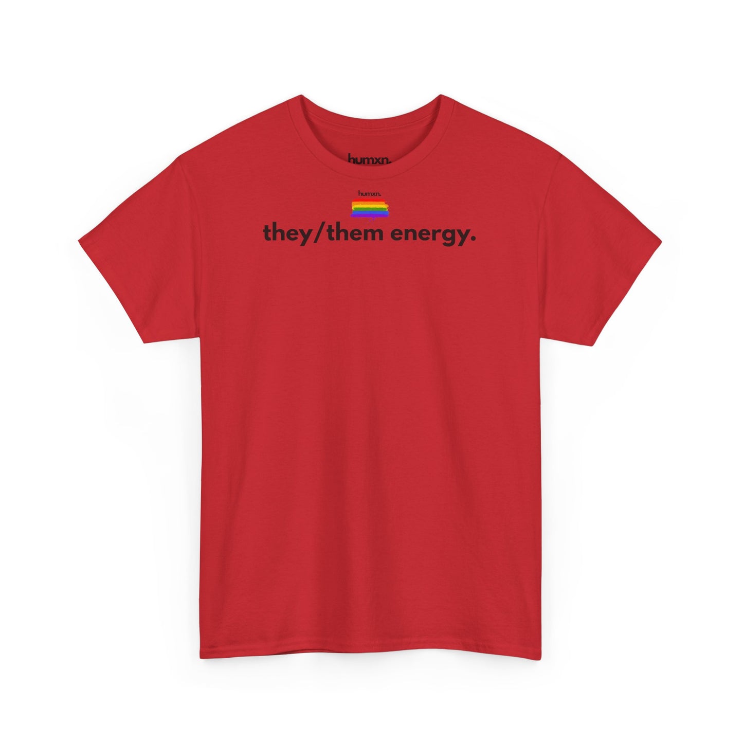 unisex humxn. t-shirt pride collection "they them energy" 100% heavy cotton