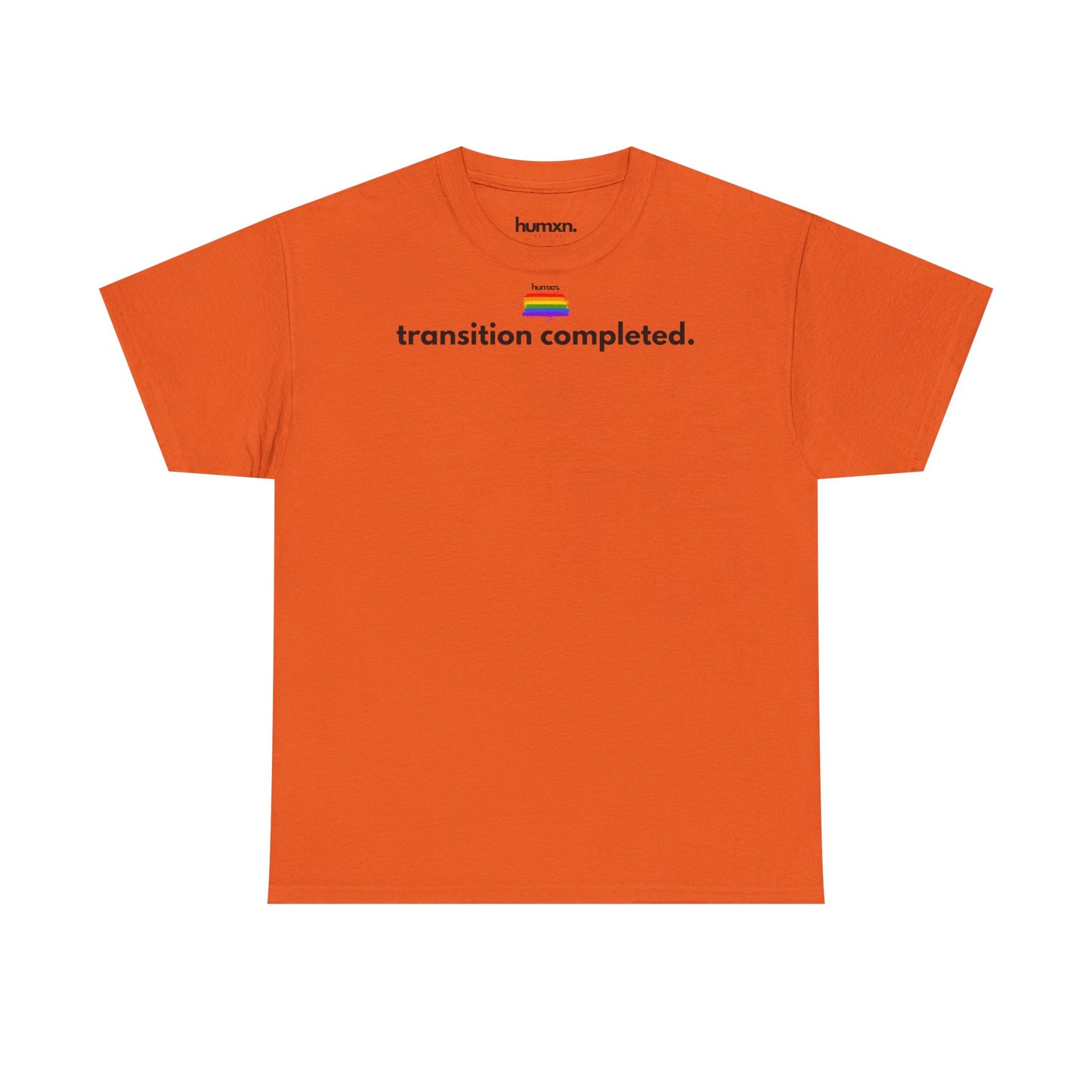 unisex humxn. t-shirt pride collection "transition completed" 100% heavy cotton