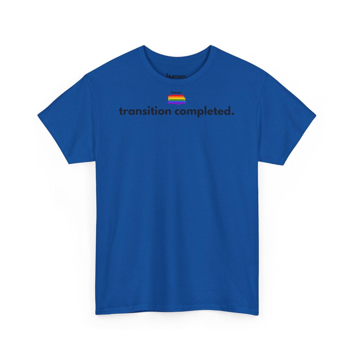 unisex humxn. t-shirt pride collection "transition completed" 100% heavy cotton