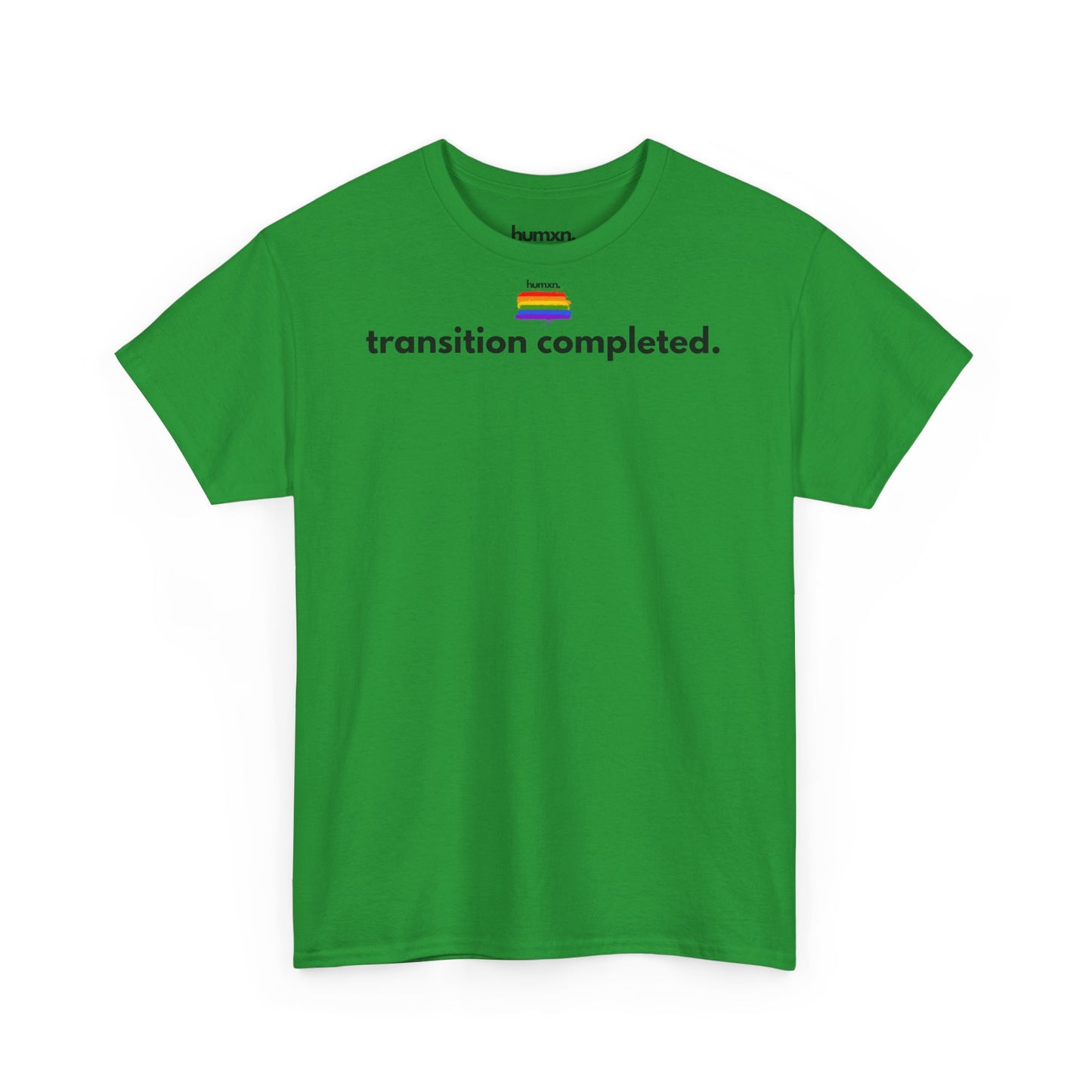 unisex humxn. t-shirt pride collection "transition completed" 100% heavy cotton