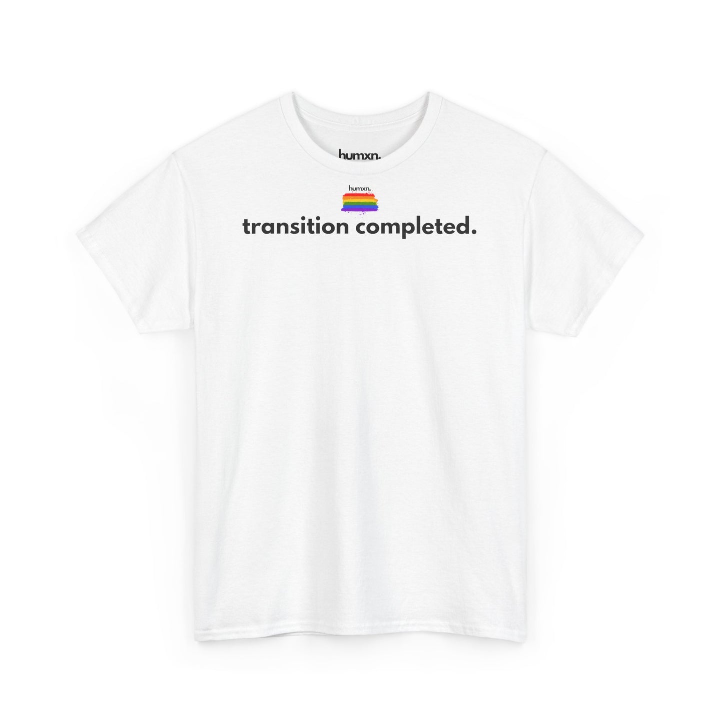 unisex humxn. t-shirt pride collection "transition completed" 100% heavy cotton