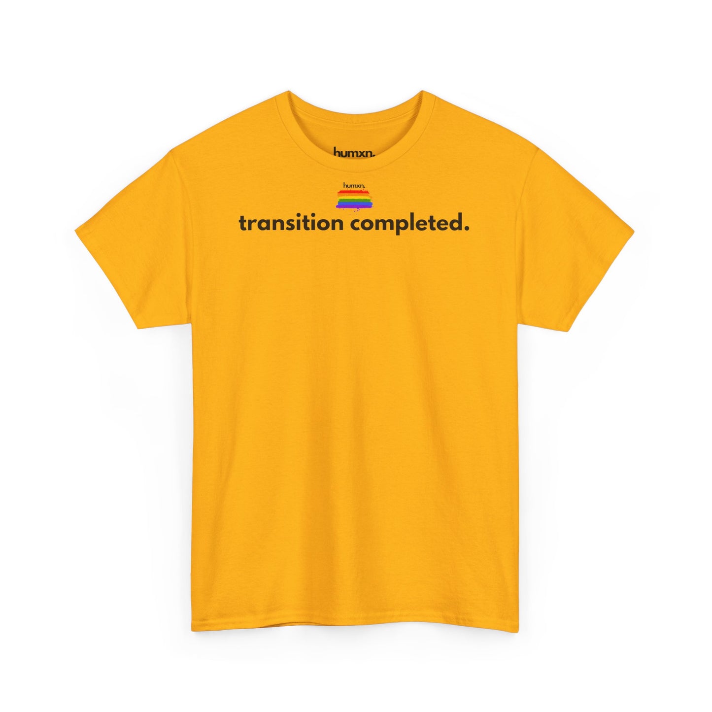 unisex humxn. t-shirt pride collection "transition completed" 100% heavy cotton