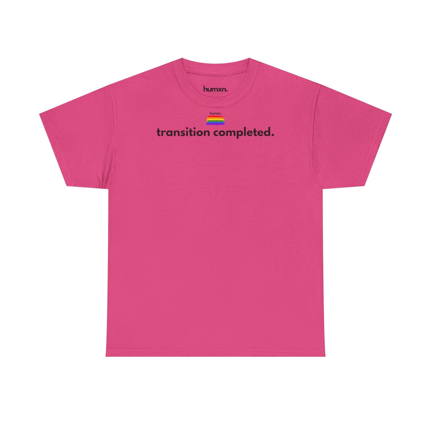 unisex humxn. t-shirt pride collection "transition completed" 100% heavy cotton