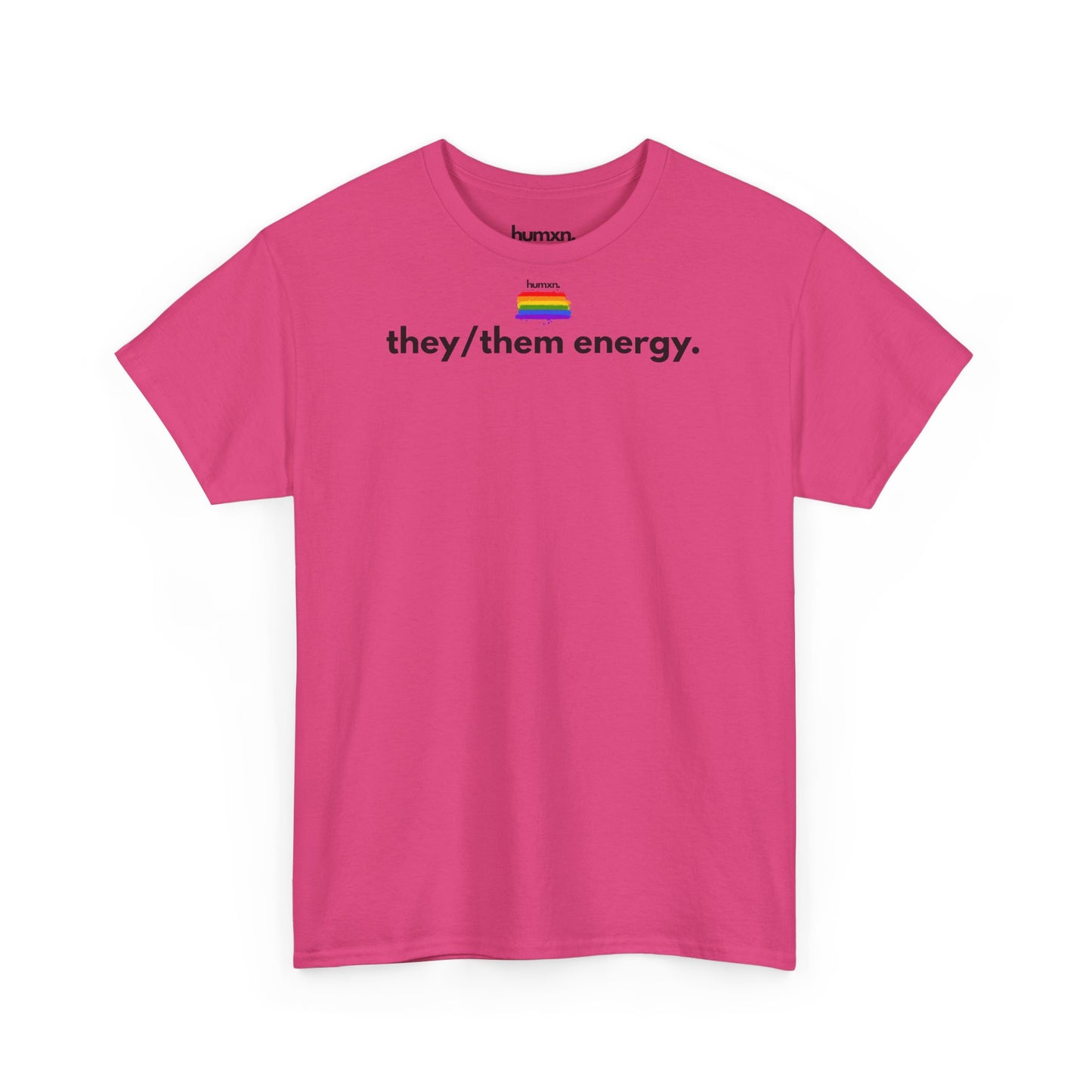 unisex humxn. t-shirt pride collection "they them energy" 100% heavy cotton