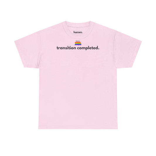 unisex humxn. t-shirt pride collection "transition completed" 100% heavy cotton