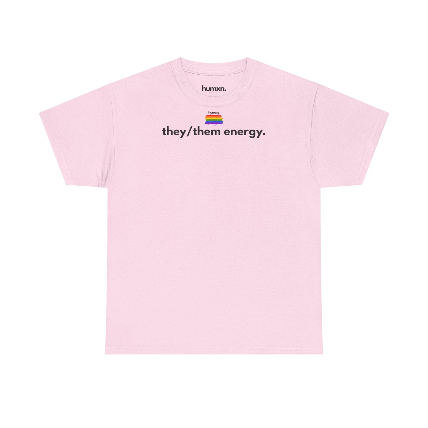 unisex humxn. t-shirt pride collection "they them energy" 100% heavy cotton