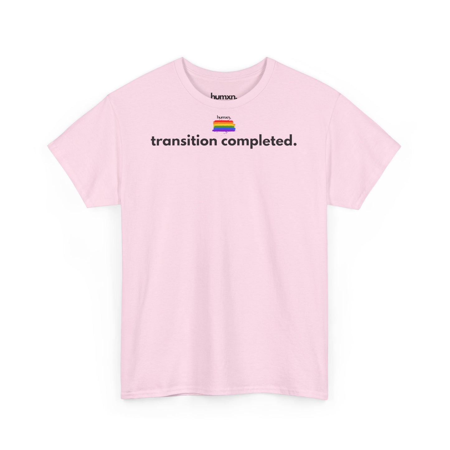 unisex humxn. t-shirt pride collection "transition completed" 100% heavy cotton