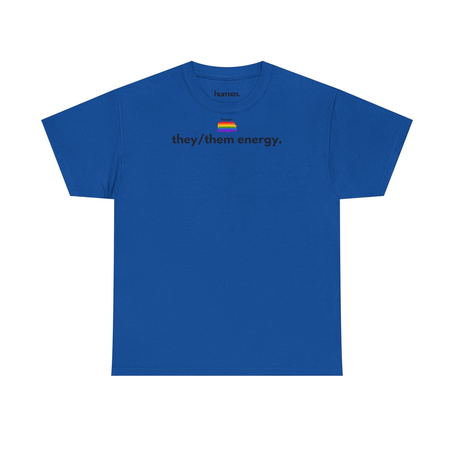 unisex humxn. t-shirt pride collection "they them energy" 100% heavy cotton