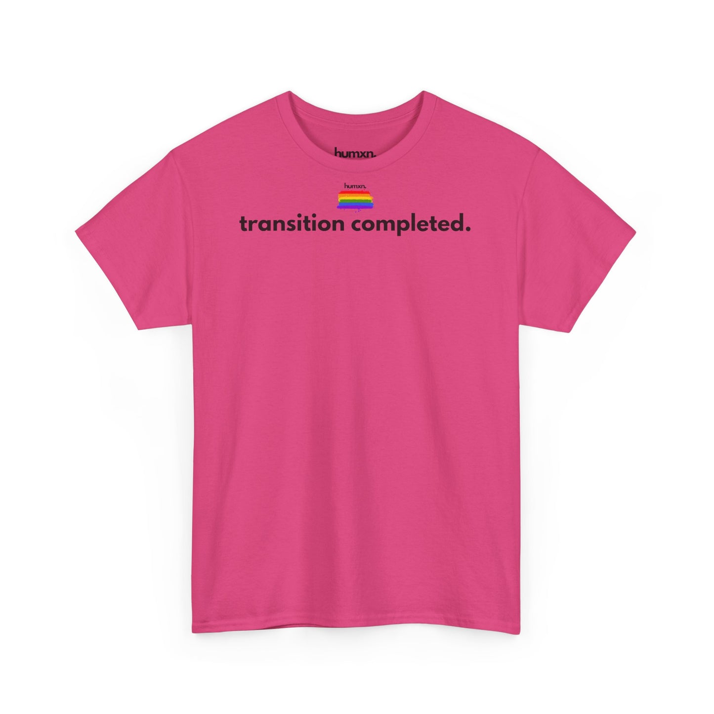 unisex humxn. t-shirt pride collection "transition completed" 100% heavy cotton