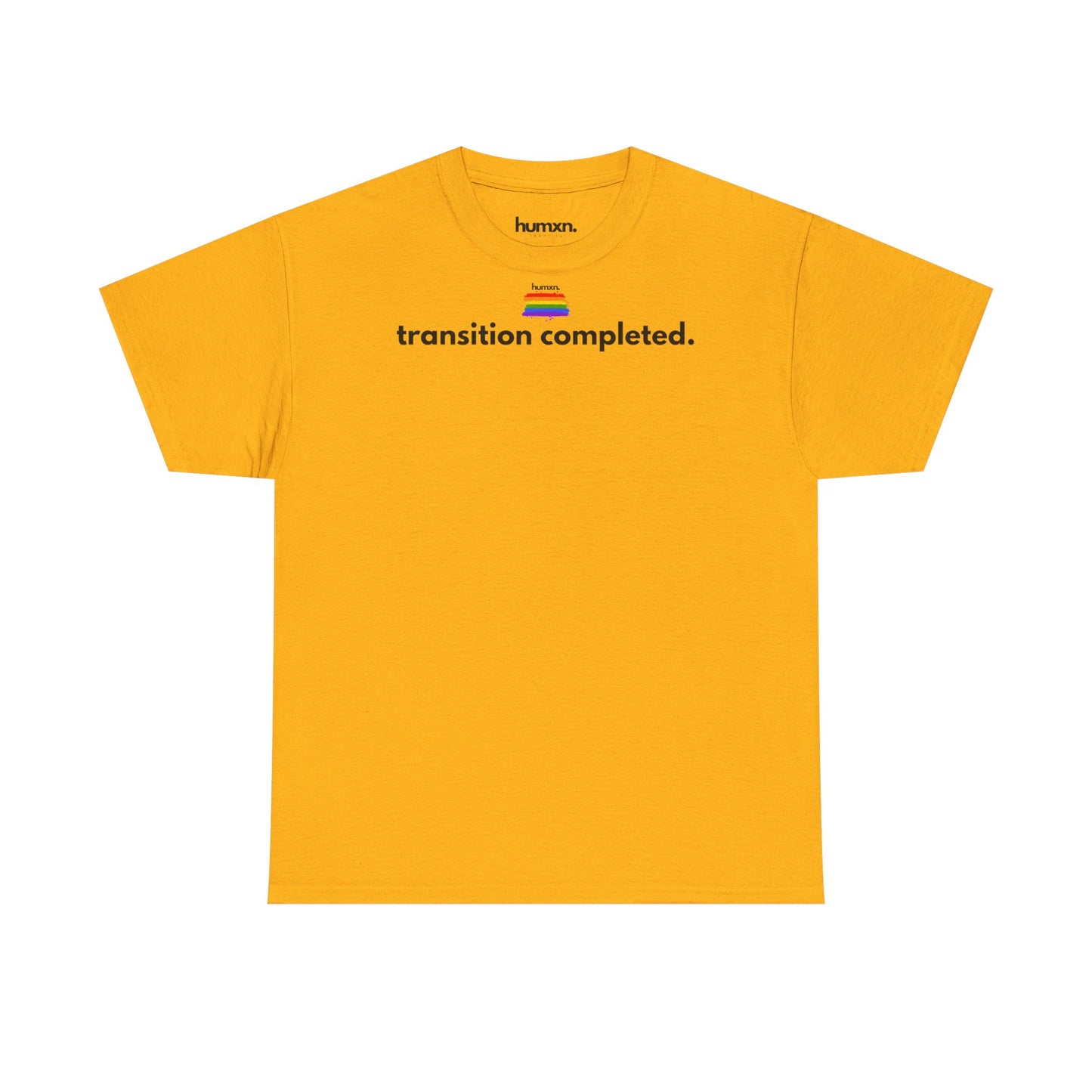 unisex humxn. t-shirt pride collection "transition completed" 100% heavy cotton